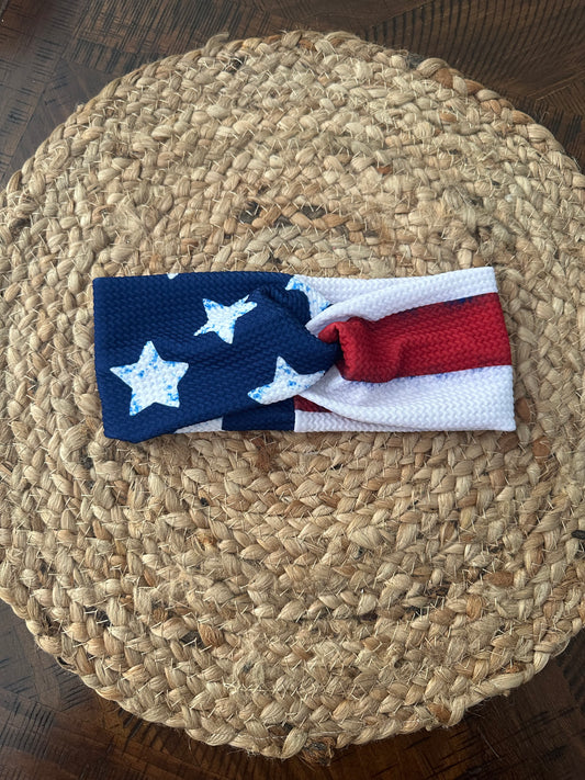 American Flag Headband