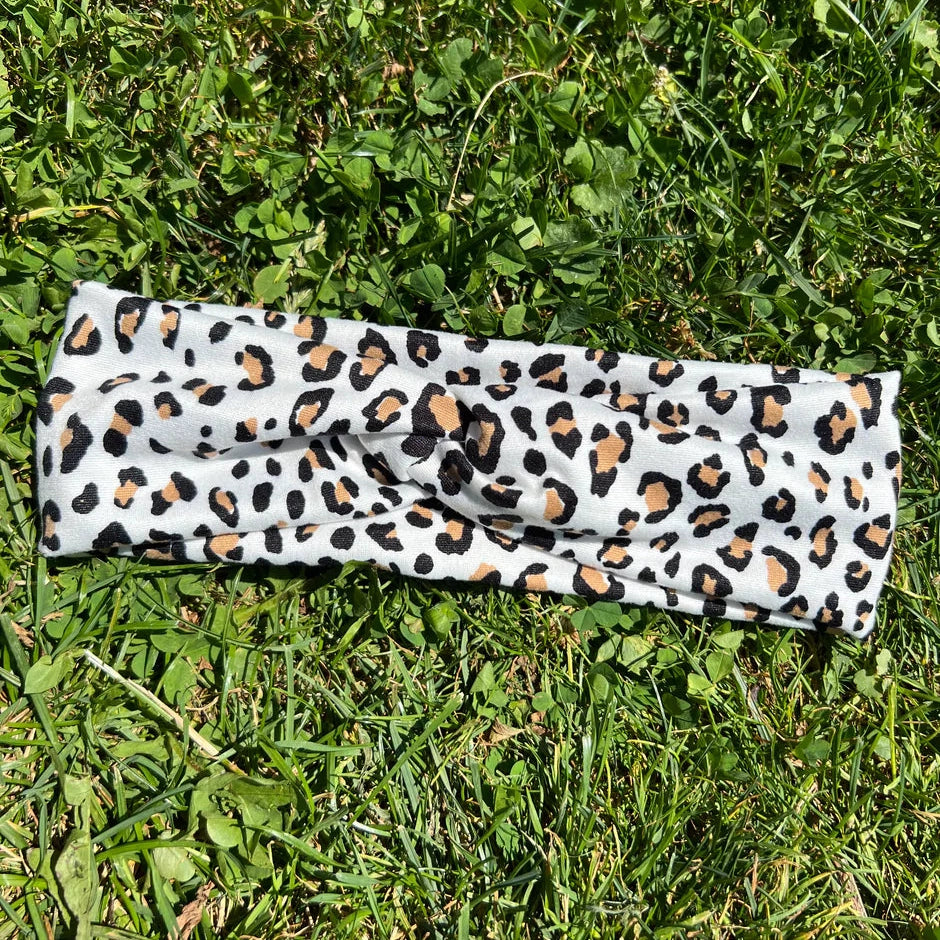 White Leopard Headband