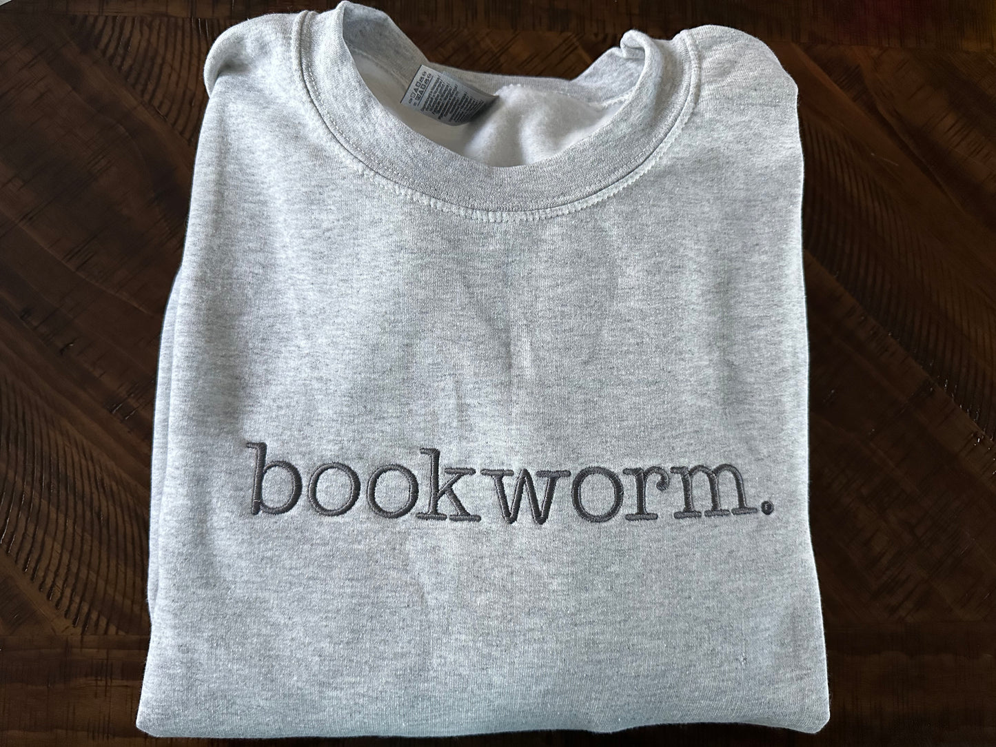 Bookworm Embroidered Crewneck